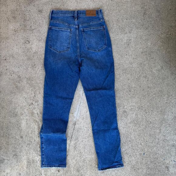 Madewell Women's Perfect Vintage Jeans Size 27 Blue Straight Leg - Picture 3 of 8